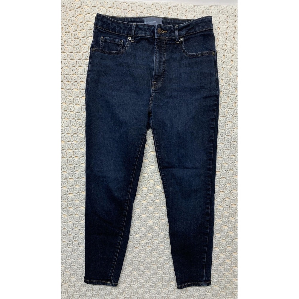 Everlane Jeans Womens Tag 30 W28 L25 The Curvy High Rise Skinny Jean Blue Denim